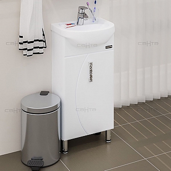 Тумба с умывальником Санта Эколайн 40 см