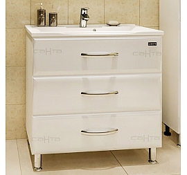 Тумба с умывальником Санта Виктория 80 см напольная