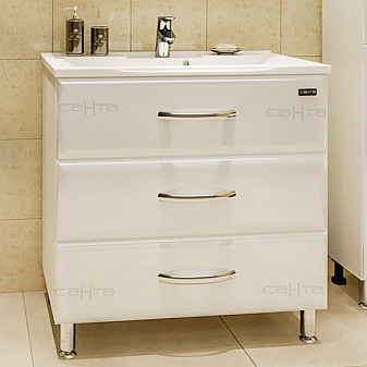 Тумба с умывальником Санта Виктория 80 см напольная