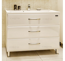 Тумба с умывальником Санта Виктория 100 см напольная