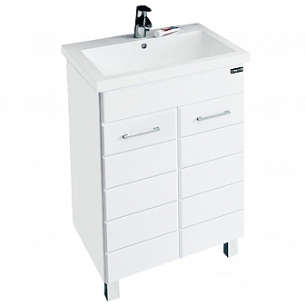 Тумба с умывальником Санта Омега 207044 60 см напольная