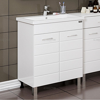 Тумба с умывальником Санта Омега 207037 70 см напольная