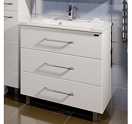 Тумба с умывальником Санта Омега 207014л 80 см напольная