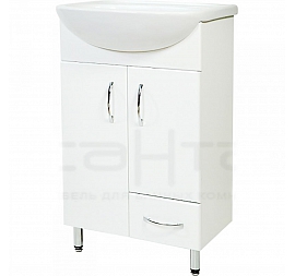 Тумба с умывальником Санта Стандарт Сити 50 см 1 ящик
