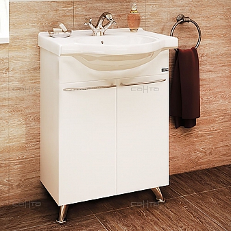 Тумба с умывальником Санта Стандарт Сатурн 60 см