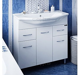 Тумба с умывальником Санта Стандарт Модерн 75 см