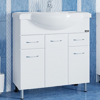 Тумба с умывальником Санта Стандарт Эльбрус 201115 80 см