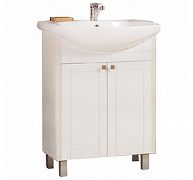 Тумба с умывальником Акватон Альпина 1A1334K0AL530 65 см дуб молочный