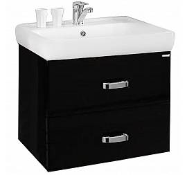 Тумба с умывальником Акватон Америна 1A1354K1AM950 60 см черная