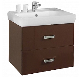 Тумба с умывальником Акватон Америна 1A1354K1AM430 60 см темно-коричневая