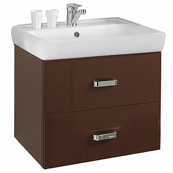 Тумба с умывальником Акватон Америна 1A1354K1AM430 60 см темно-коричневая