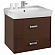 Тумба с умывальником Акватон Америна 1A1354K1AM430 60 см темно-коричневая