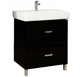 Тумба с умывальником Акватон Америна Н 1A1692K1AM950 60 см черная