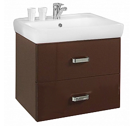 Тумба с умывальником Акватон Америна 1A1376K1AM430 70 см темно-коричневая