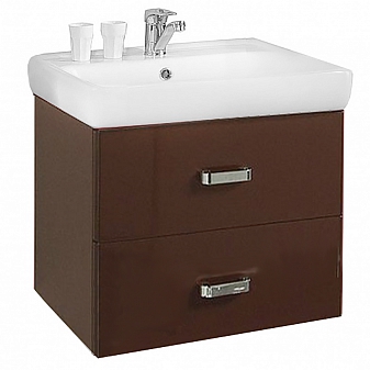 Тумба с умывальником Акватон Америна 1A1376K1AM430 70 см темно-коричневая