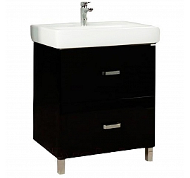 Тумба с умывальником Акватон Америна Н 1A1693K1AM950 70 см черная