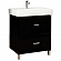 Тумба с умывальником Акватон Америна Н 1A1693K1AM950 70 см черная
