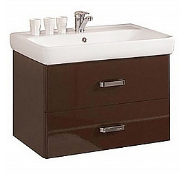 Тумба с умывальником Акватон Америна 1A1377K1AM430 80 см темно-коричневая