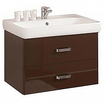 Тумба с умывальником Акватон Америна 1A1377K1AM430 80 см темно-коричневая