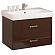 Тумба с умывальником Акватон Америна 1A1377K1AM430 80 см темно-коричневая