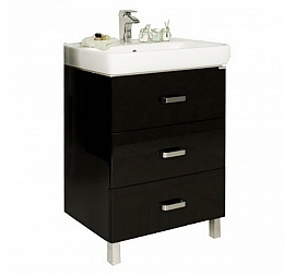 Тумба с умывальником Акватон Америна М 1A1691K1AM950 80 см черная