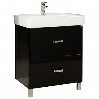 Тумба с умывальником Акватон Америна Н 1A1694K1AM950 80 см черная