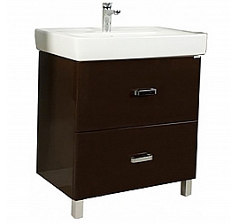 Тумба с умывальником Акватон Америна Н 1A1694K1AM430 80 см темно-коричневая