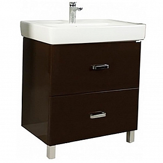 Тумба с умывальником Акватон Америна Н 1A1694K1AM430 80 см темно-коричневая