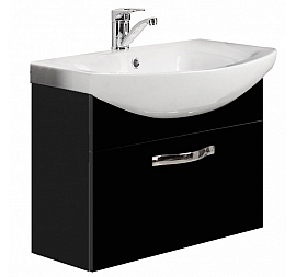 Тумба с умывальником Акватон Ария 1A1403K0AA950 50 см см черная
