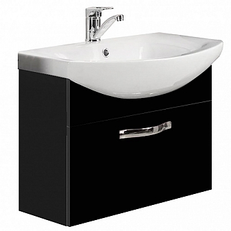 Тумба с умывальником Акватон Ария 1A1403K0AA950 50 см см черная