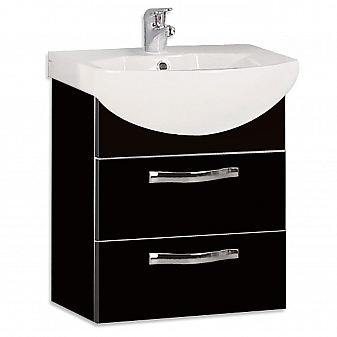 Тумба с умывальником Акватон Ария М 1A1400K0AA950 50 см см черная