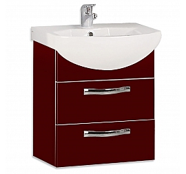 Тумба с умывальником Акватон Ария М 1A1400K0AA430 50 см темно-коричневая