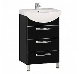 Тумба с умывальником Акватон Ария Н 1A1402K0AA950 50 см см черная