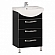 Тумба с умывальником Акватон Ария Н 1A1402K0AA950 50 см см черная