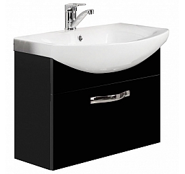 Тумба с умывальником Акватон Ария 1A1340K0AA950 65 см см черная