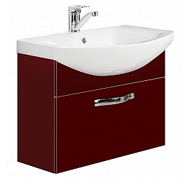 Тумба с умывальником Акватон Ария 1A1340K0AA430 65 см темно-коричневая