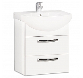 Тумба с умывальником Акватон Ария М 1A1233K0AA010 65 см белая