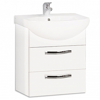 Тумба с умывальником Акватон Ария М 1A1233K0AA010 65 см белая