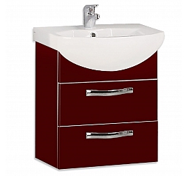 Тумба с умывальником Акватон Ария М 1A1233K0AA430 65 см темно-коричневая