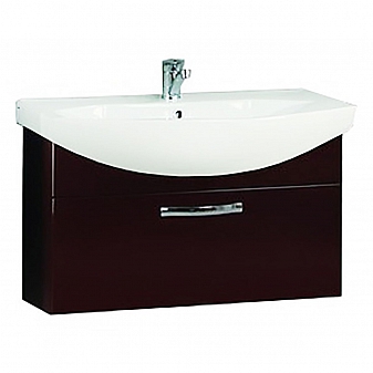 Тумба с умывальником Акватон Ария 1A1417K0AA430 80 см темно-коричневая