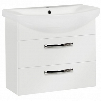 Тумба с умывальником Акватон Ария М 1A1408K0AA010 80 см белая