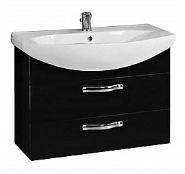 Тумба с умывальником Акватон Ария М 1A1408K0AA950 80 см см черная