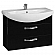 Тумба с умывальником Акватон Ария М 1A1408K0AA950 80 см см черная