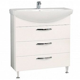 Тумба с умывальником Акватон Ария Н 1A1413K0AA010 80 см белая