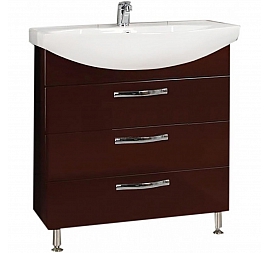 Тумба с умывальником Акватон Ария Н 1A1413K0AA430 80 см темно-коричневая