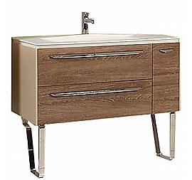 Тумба с умывальником Акватон Блент 1A1609K2BLAP0 80 см кремовый/дуб европейский