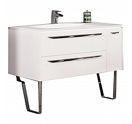 Тумба с умывальником Акватон Блент 1A1659K2BL010 100 см белая