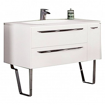 Тумба с умывальником Акватон Блент 1A1659K2BL010 100 см белая