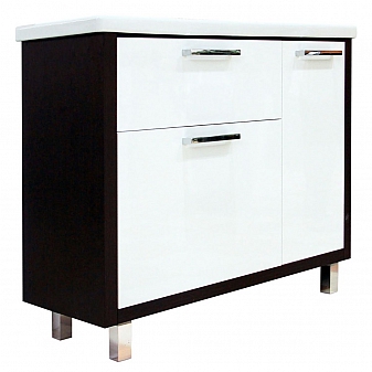 Тумба с умывальником Акватон Брайтон 1A1771K0BR500 100 см с корзиной для белья