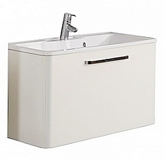 Тумба с умывальником Акватон Валенсия 1A1235K0VAG30 90 см белая